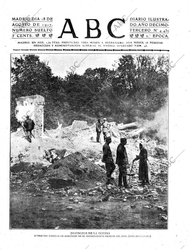 ABC MADRID 18-08-1917 página 1