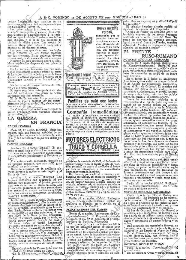 ABC MADRID 19-08-1917 página 10