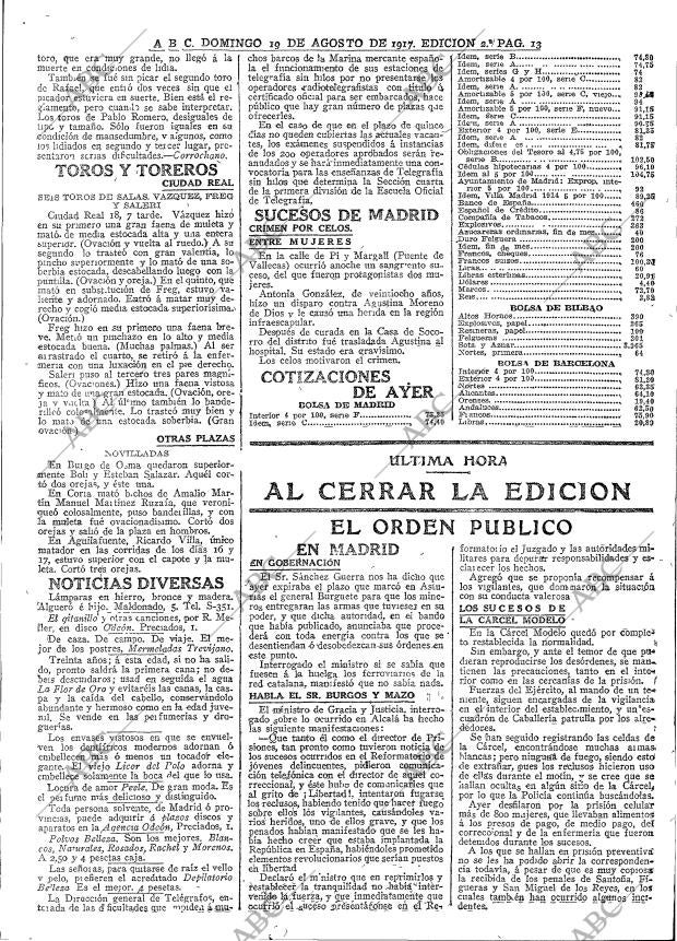 ABC MADRID 19-08-1917 página 13