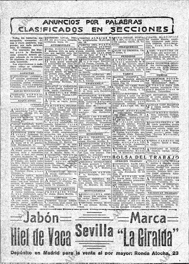 ABC MADRID 19-08-1917 página 16