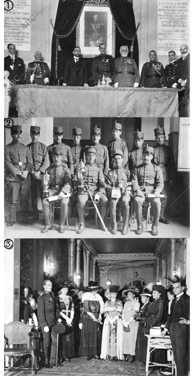 El Rey en el Instituto, Presidiendo el reparto de Premios del tiro nacional el...