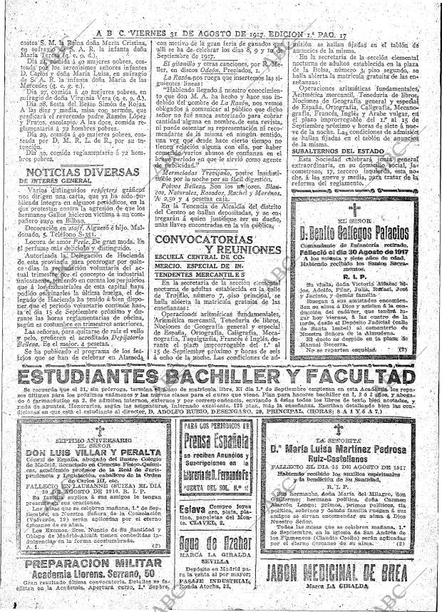 ABC MADRID 31-08-1917 página 17