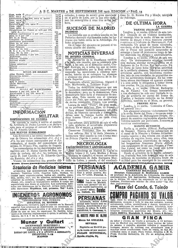 ABC MADRID 04-09-1917 página 14