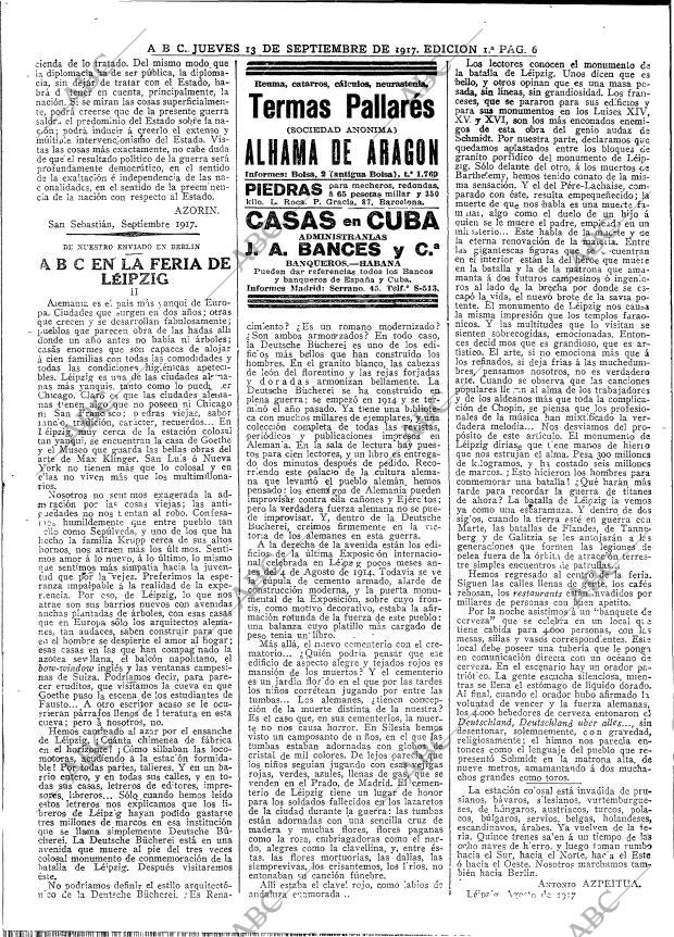 ABC MADRID 13-09-1917 página 6