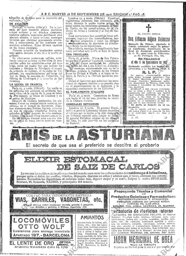 ABC MADRID 18-09-1917 página 18