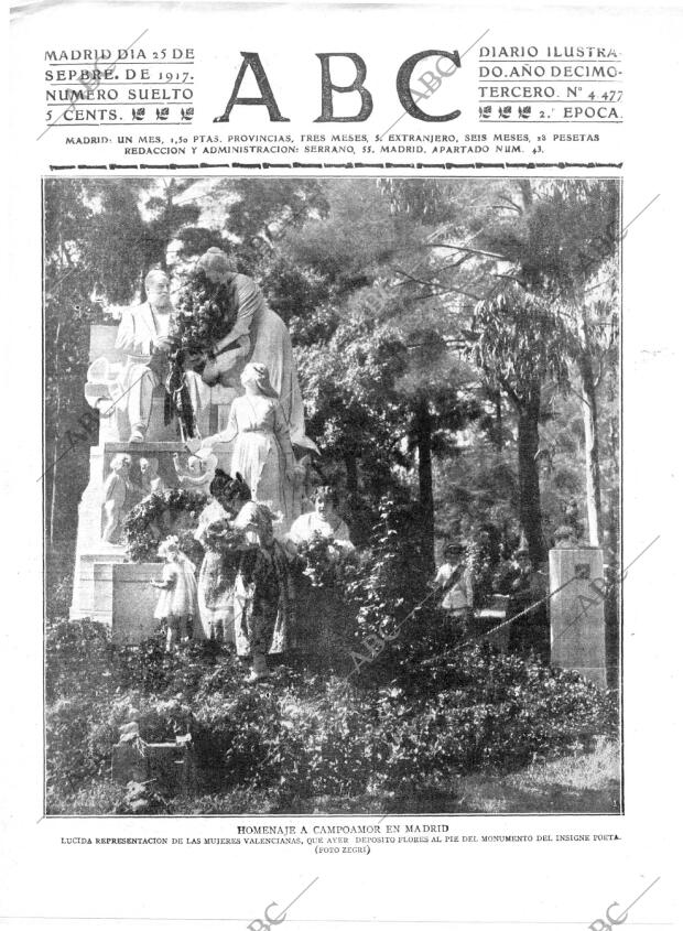 ABC MADRID 25-09-1917 página 1
