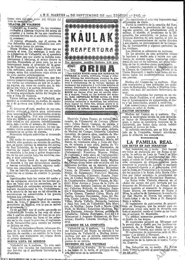 ABC MADRID 25-09-1917 página 10