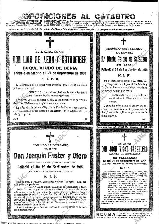 ABC MADRID 25-09-1917 página 20