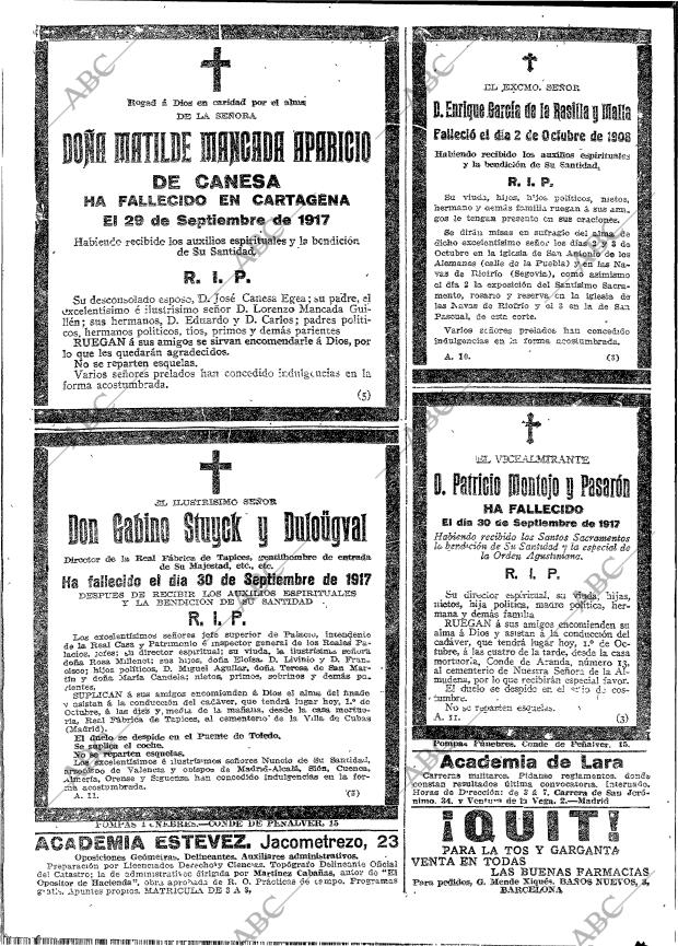 ABC MADRID 01-10-1917 página 20