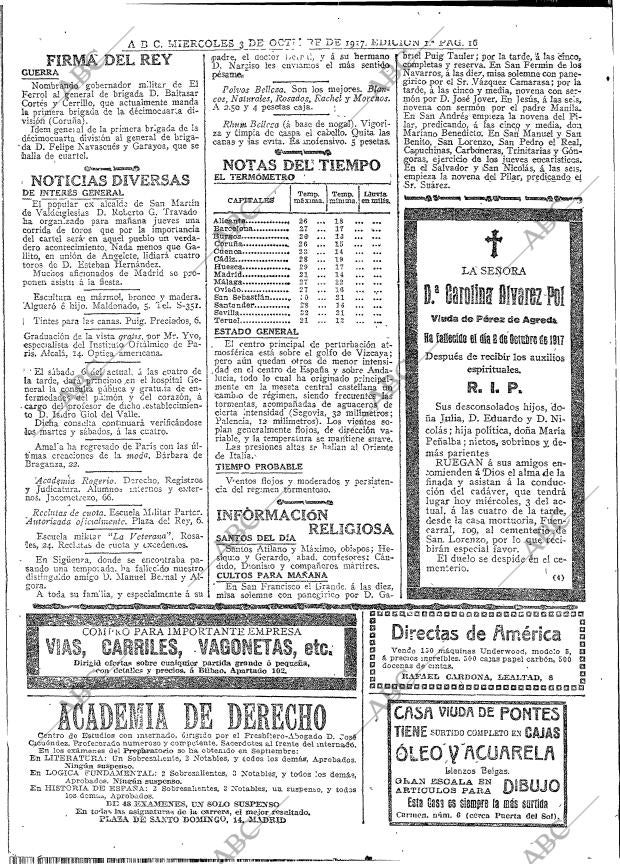 ABC MADRID 03-10-1917 página 16