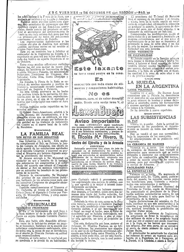 ABC MADRID 12-10-1917 página 15