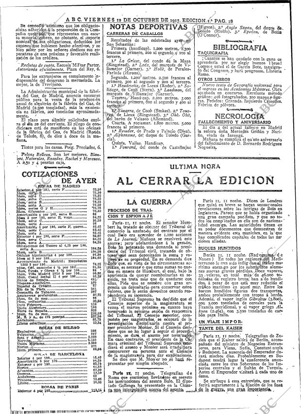 ABC MADRID 12-10-1917 página 18