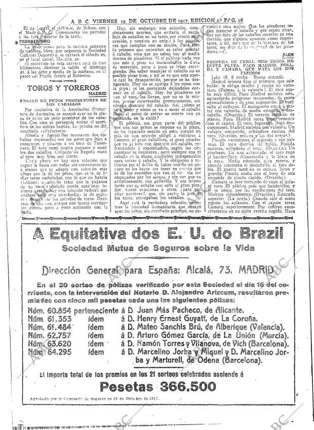 ABC MADRID 19-10-1917 página 16