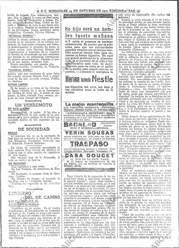 ABC MADRID 24-10-1917 página 12