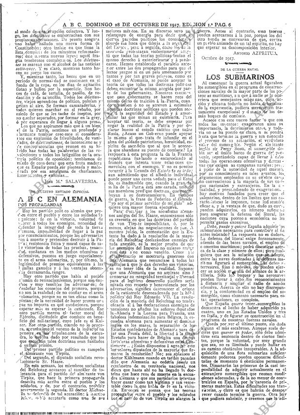 ABC MADRID 28-10-1917 página 6