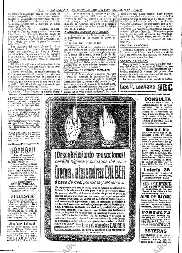 ABC MADRID 03-11-1917 página 17