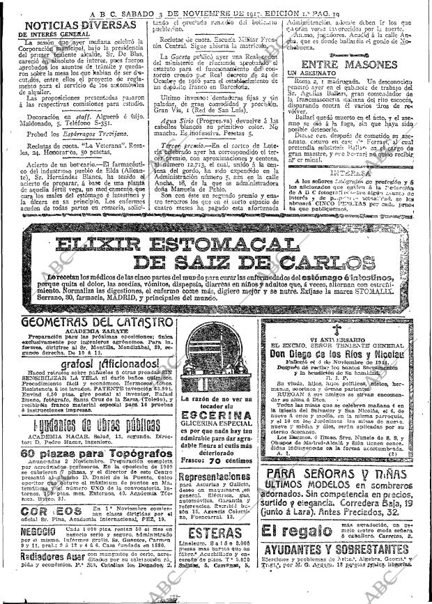 ABC MADRID 03-11-1917 página 19