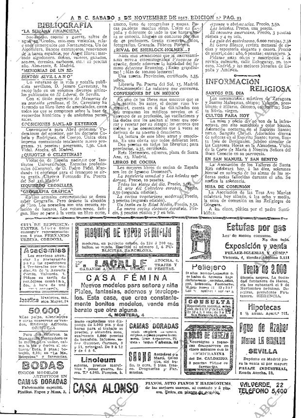 ABC MADRID 03-11-1917 página 21