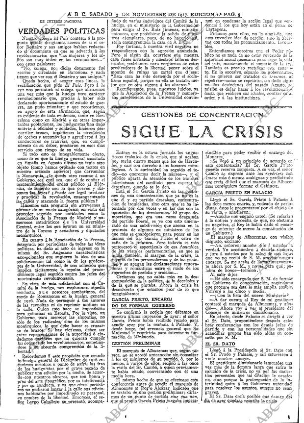 ABC MADRID 03-11-1917 página 5