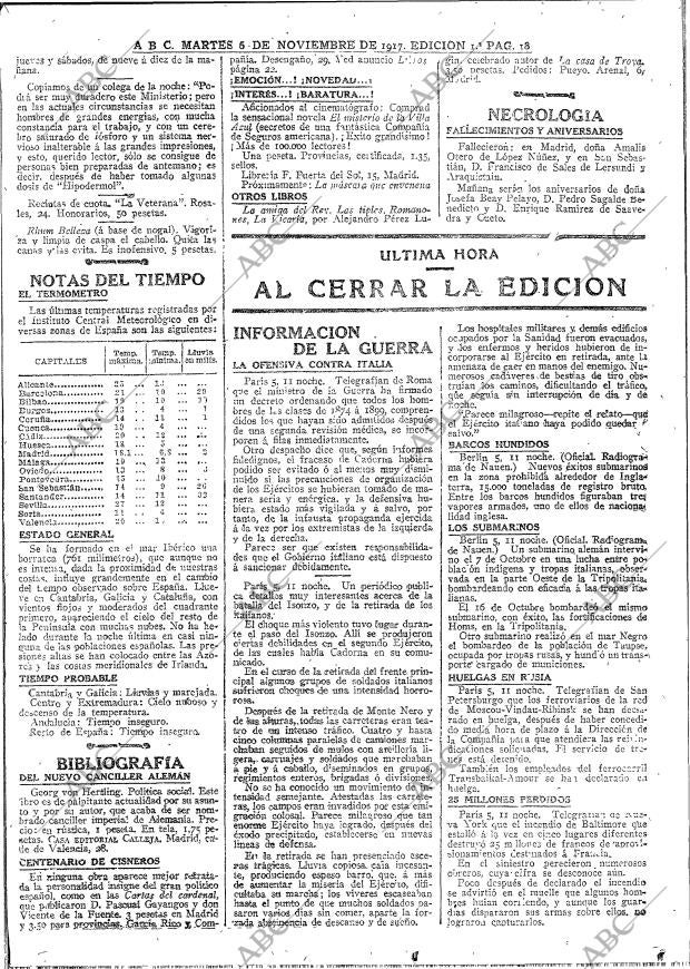 ABC MADRID 06-11-1917 página 18