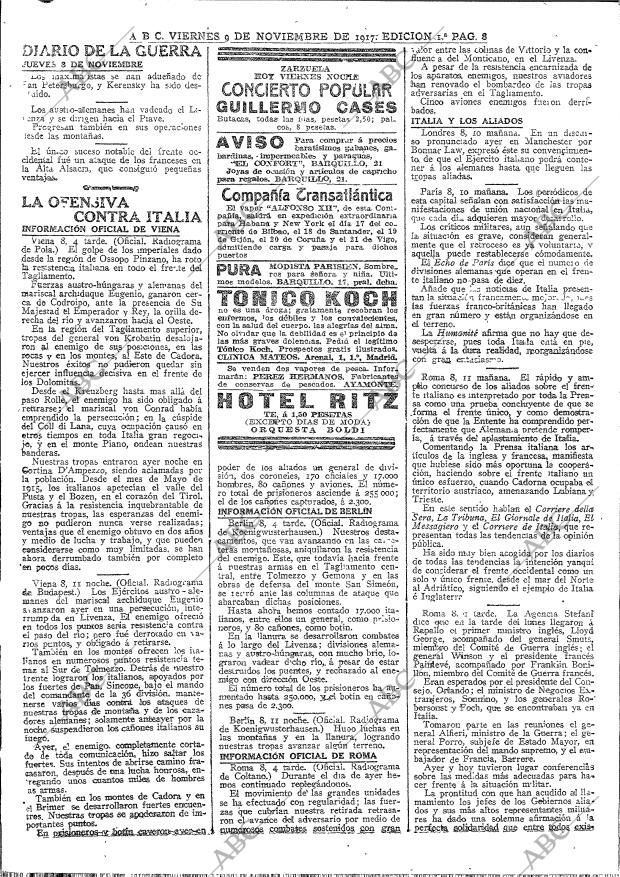 ABC MADRID 09-11-1917 página 8