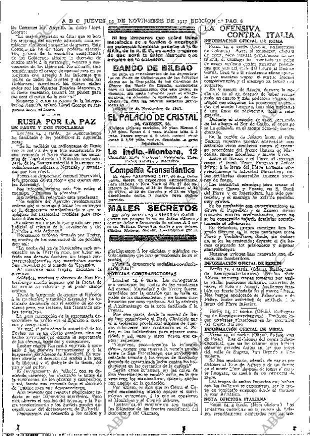 ABC MADRID 15-11-1917 página 8