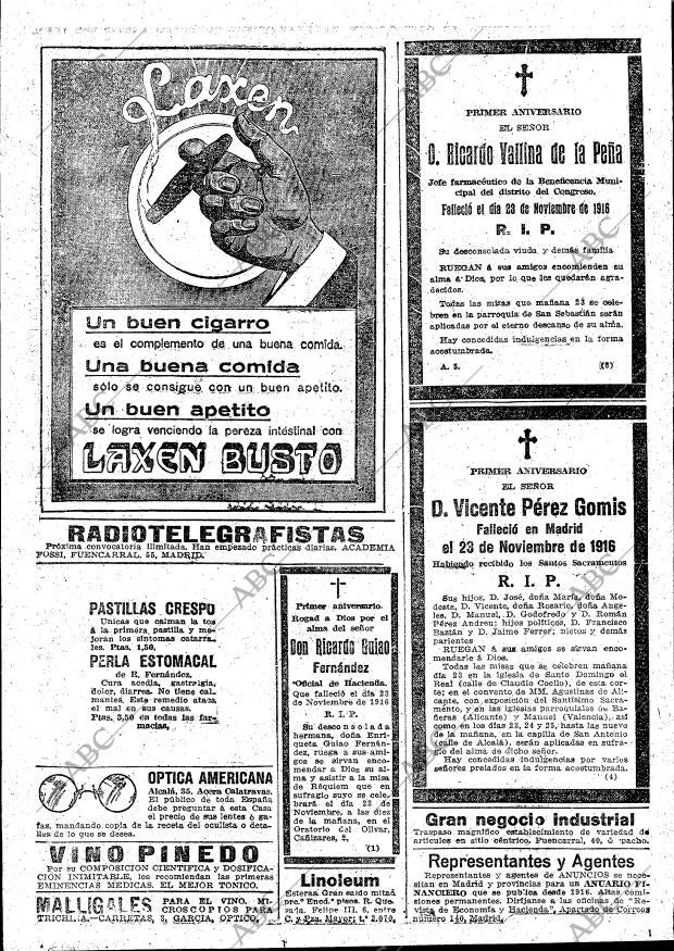 ABC MADRID 22-11-1917 página 23