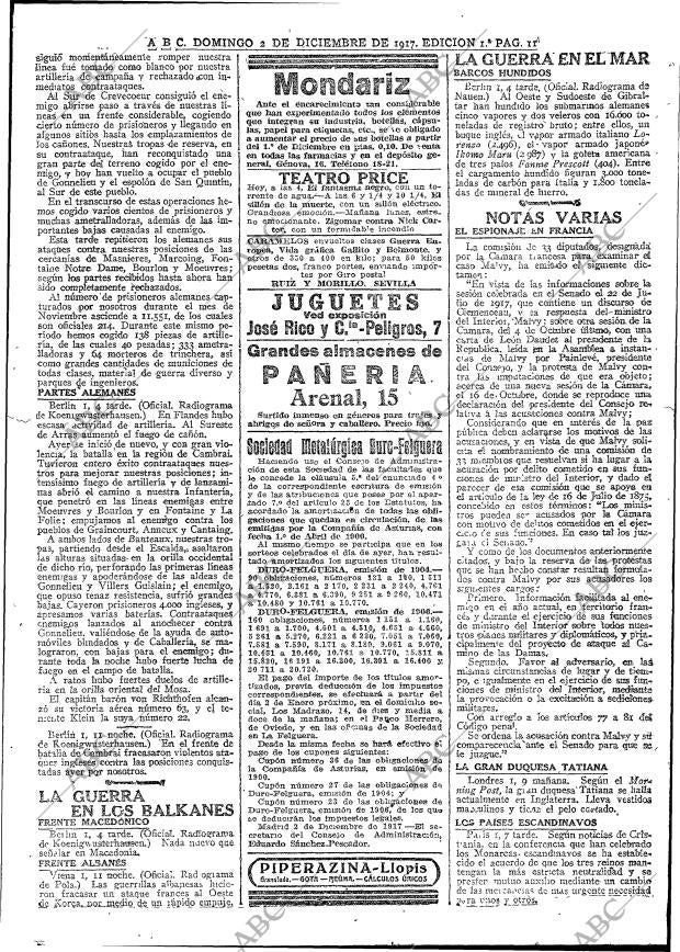 ABC MADRID 02-12-1917 página 11