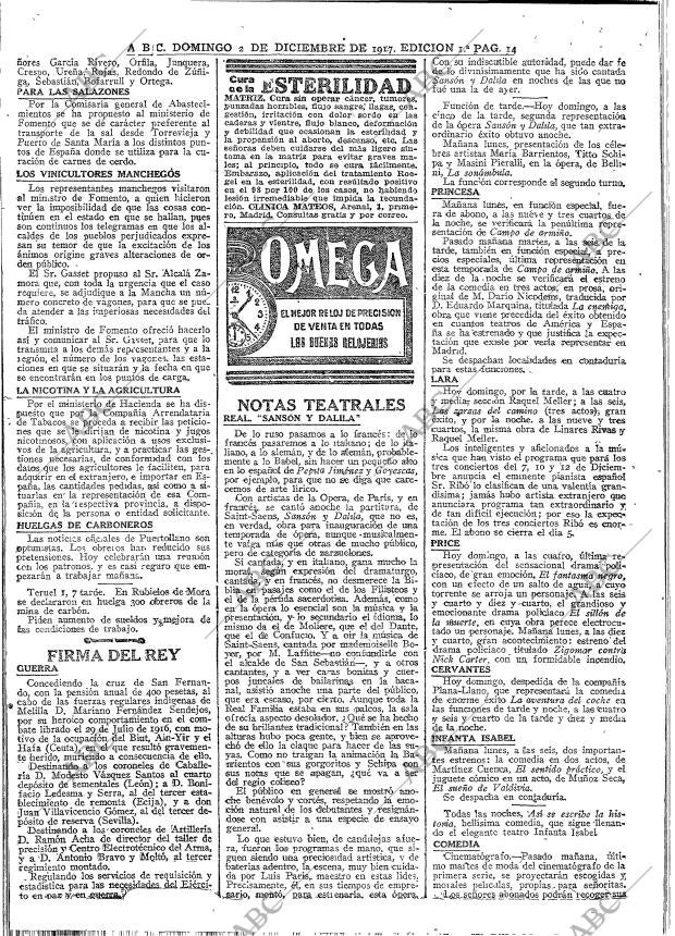 ABC MADRID 02-12-1917 página 14