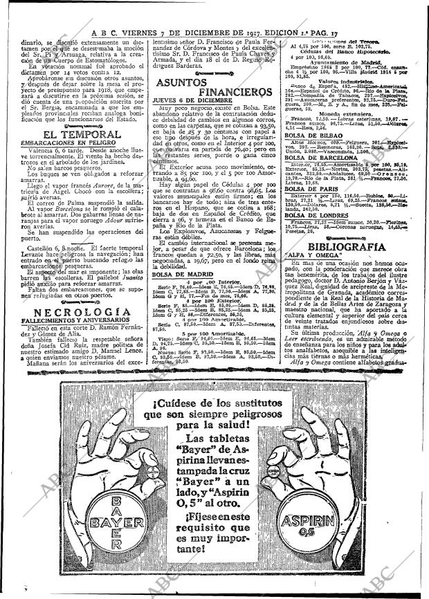 ABC MADRID 07-12-1917 página 17
