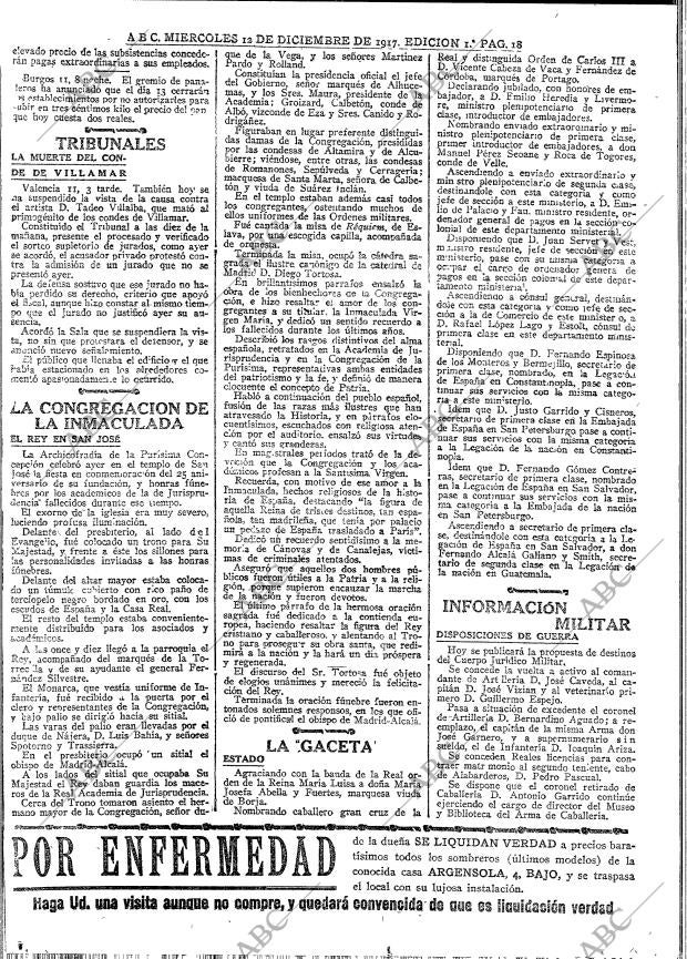 ABC MADRID 12-12-1917 página 18