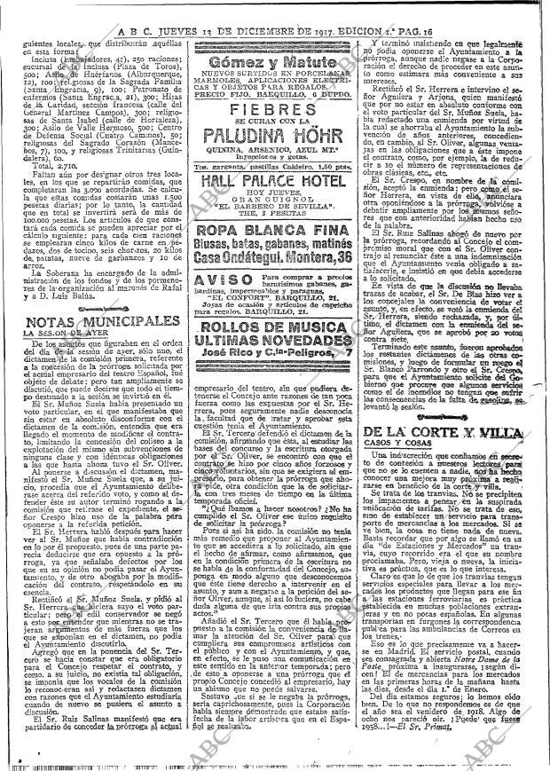 ABC MADRID 13-12-1917 página 16