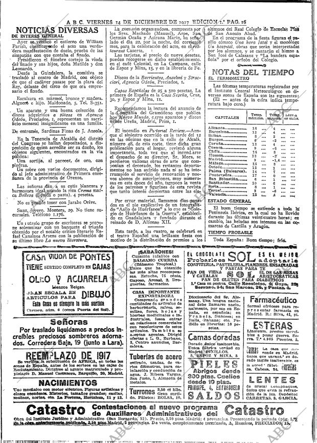 ABC MADRID 14-12-1917 página 16