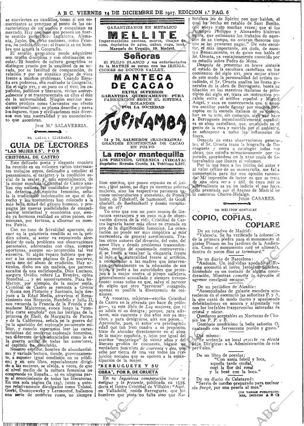 ABC MADRID 14-12-1917 página 6