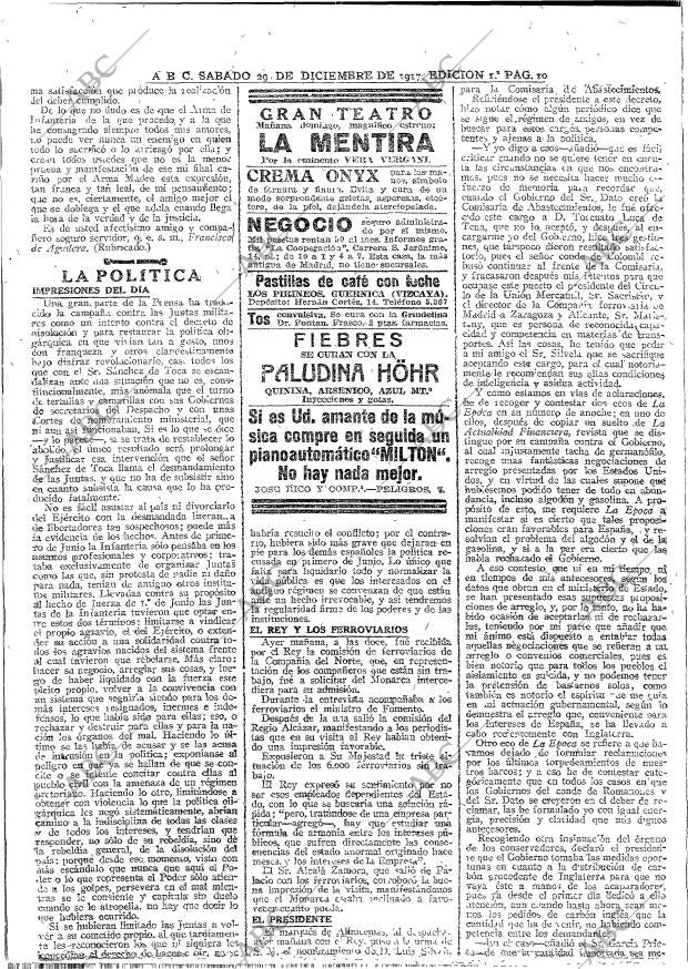 ABC MADRID 29-12-1917 página 14