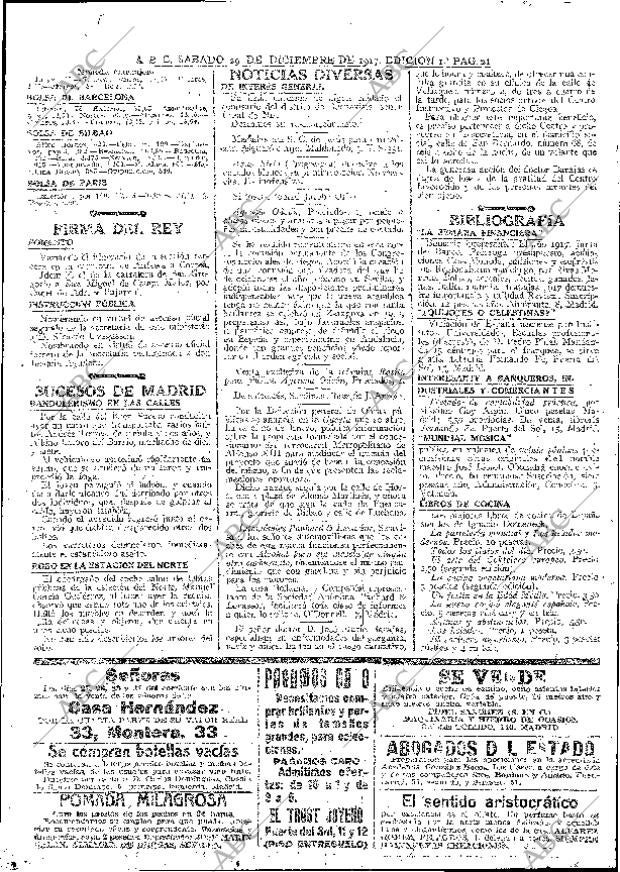 ABC MADRID 29-12-1917 página 25