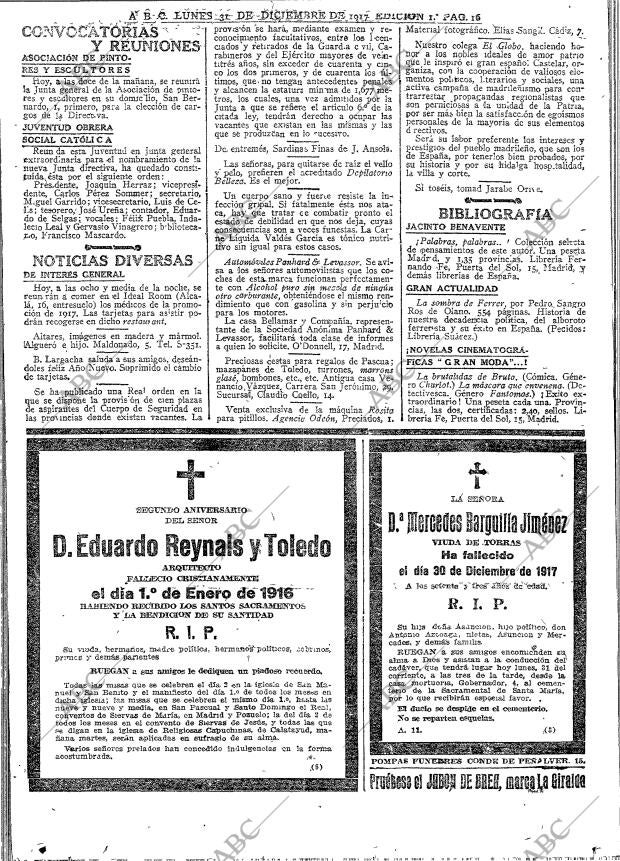 ABC MADRID 31-12-1917 página 16