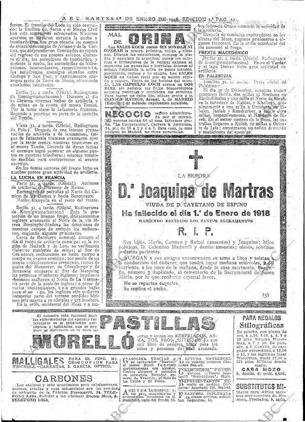 ABC MADRID 01-01-1918 página 21
