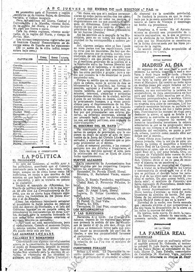 ABC MADRID 03-01-1918 página 11