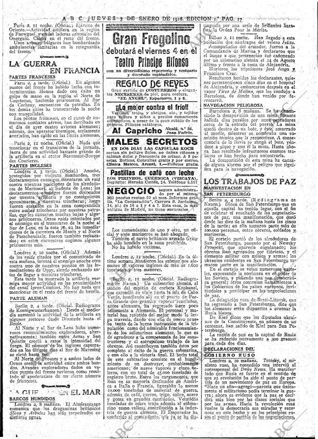 ABC MADRID 03-01-1918 página 17