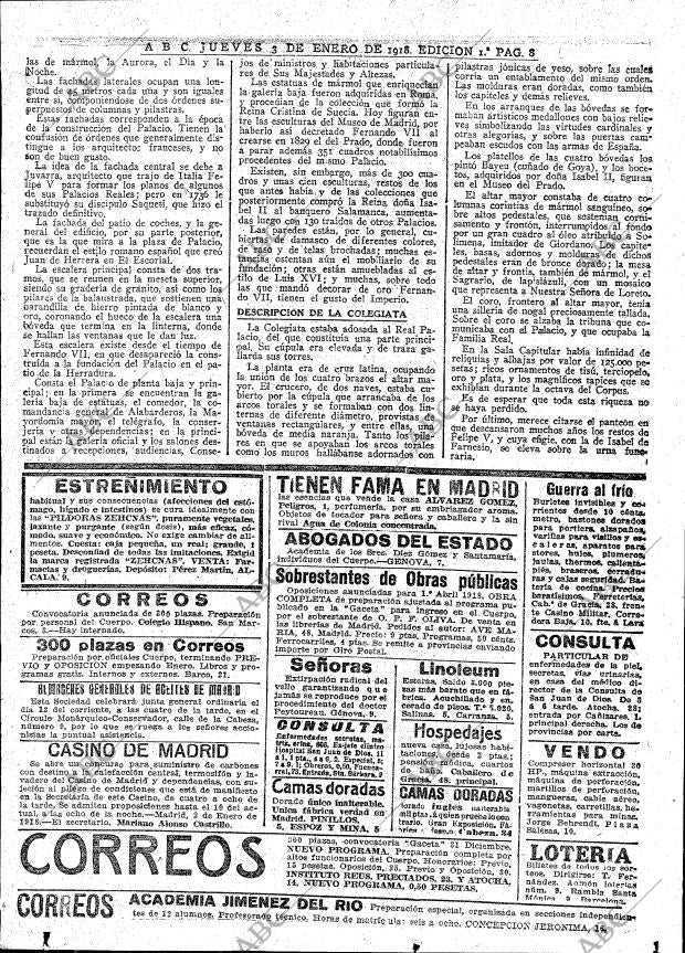 ABC MADRID 03-01-1918 página 8