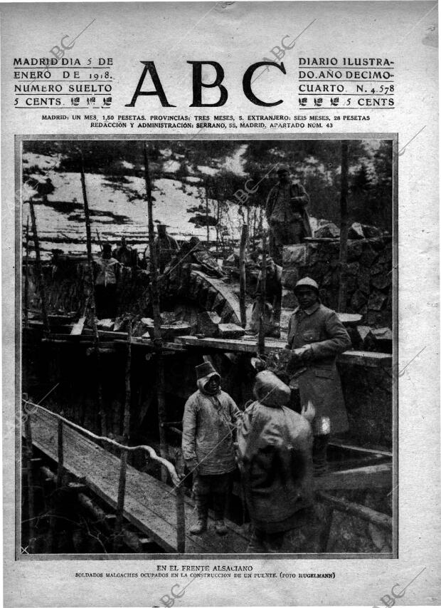 ABC MADRID 05-01-1918 página 1