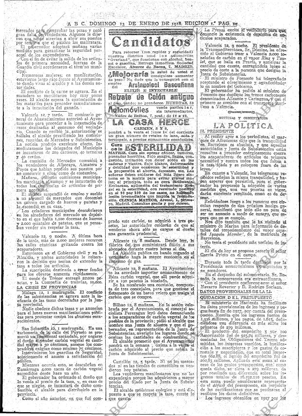 ABC MADRID 13-01-1918 página 10