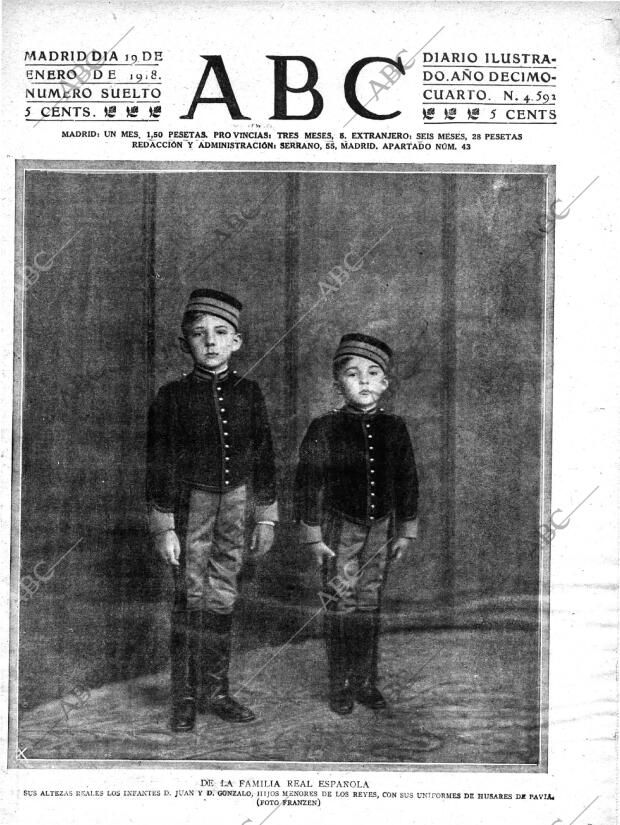 ABC MADRID 19-01-1918 página 1