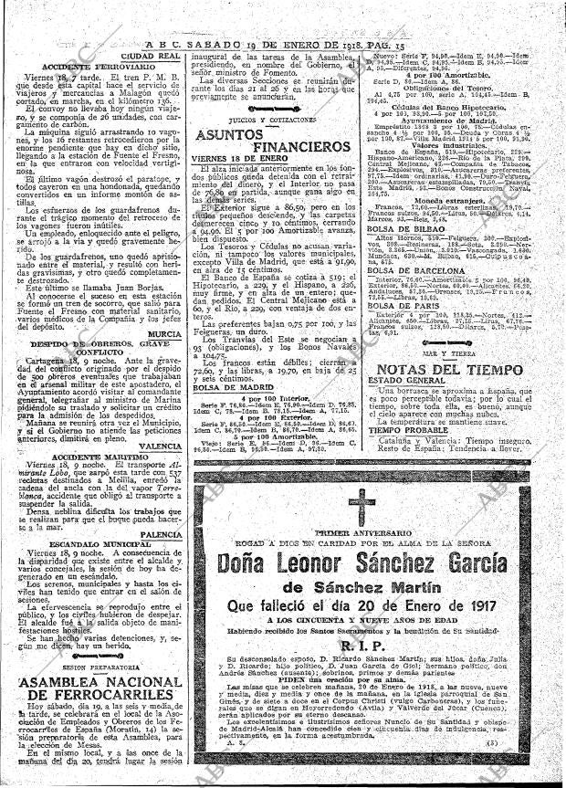 ABC MADRID 19-01-1918 página 15