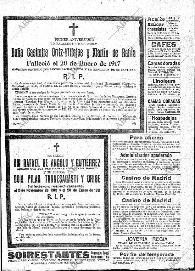 ABC MADRID 19-01-1918 página 23