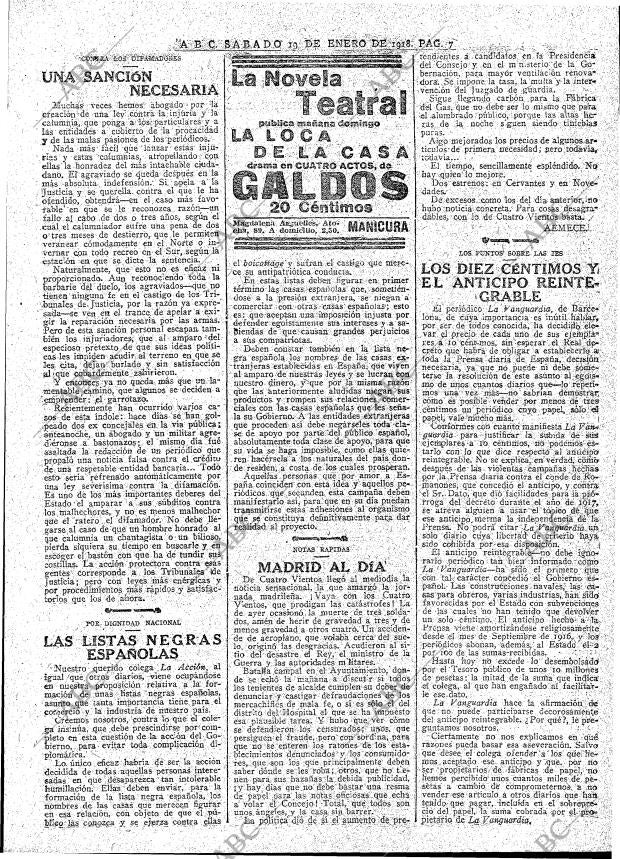 ABC MADRID 19-01-1918 página 7