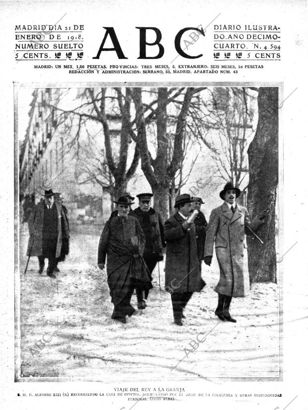 ABC MADRID 21-01-1918 página 1