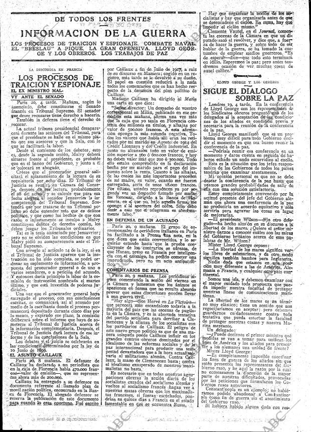 ABC MADRID 21-01-1918 página 16
