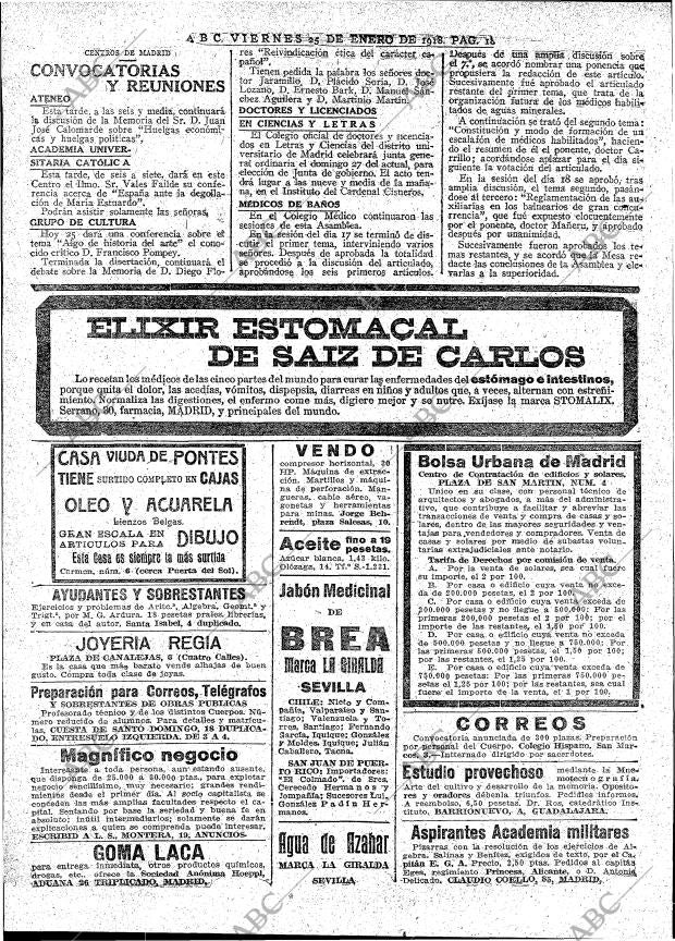 ABC MADRID 25-01-1918 página 18